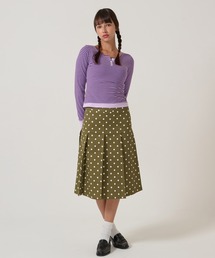 TINA：JOJUN | ドット柄 プリーツスカート TINA：JOJUN(スカート)