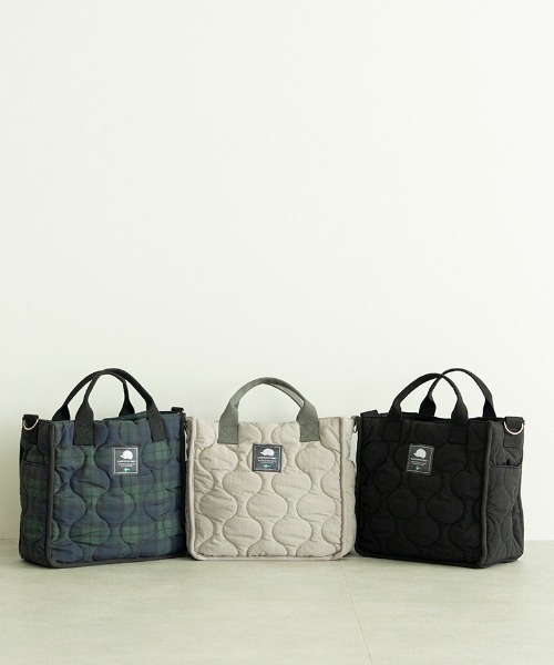 SCANDINAVIAN FOREST（スカンジナビアン・フォレスト）の「キルティング2wayトートバッグ（トートバッグ・レディース・グレー/グリーン系その他/ブラック・FREE）」の18枚目の写真