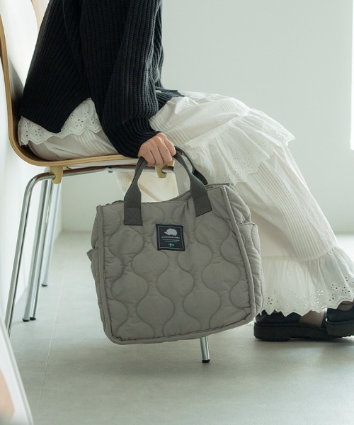 SCANDINAVIAN FOREST（スカンジナビアン・フォレスト）の「キルティング2wayトートバッグ（トートバッグ・レディース・グレー/グリーン系その他/ブラック・FREE）」の9枚目の写真