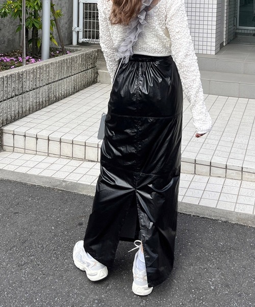 Flugge（フラッジー）の「メタリックストレートスカート（スカート・レディース・ブラック/ホワイト・FREE）」の6枚目の写真