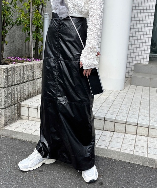 Flugge（フラッジー）の「メタリックストレートスカート（スカート・レディース・ブラック/ホワイト・FREE）」の7枚目の写真