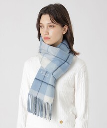 本日のみ値下げ　ブルーレーベル　マフラー クレストブリッジチェックウォッシャブルカシミヤストール