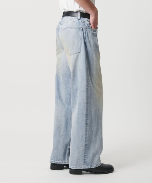 MONKEY TIME（モンキータイム）の「デニム ローライズ バギー パンツ（デニムパンツ・メンズ・ブラック/ライトブルー・S/M/L）」の5枚目の写真