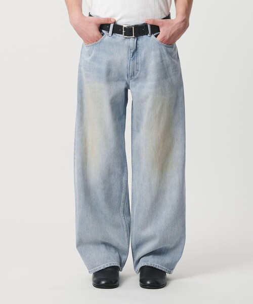 MONKEY TIME（モンキータイム）の「デニム ローライズ バギー パンツ（デニムパンツ・メンズ・ブラック/ライトブルー・S/M/L）」の6枚目の写真