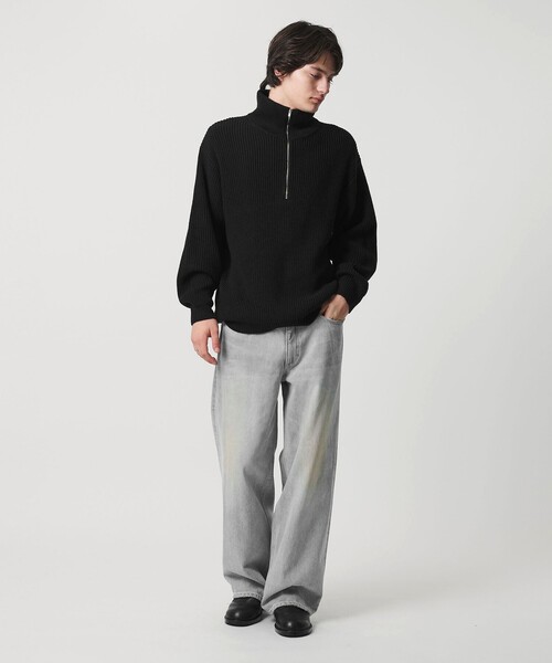 MONKEY TIME（モンキータイム）の「デニム ローライズ バギー パンツ（デニムパンツ・メンズ・ブラック/ライトブルー・S/M/L）」の8枚目の写真