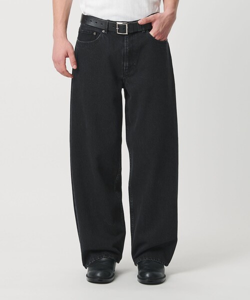 MONKEY TIME（モンキータイム）の「デニム ローライズ バギー パンツ（デニムパンツ・メンズ・ブラック/ライトブルー・S/M/L）」の10枚目の写真