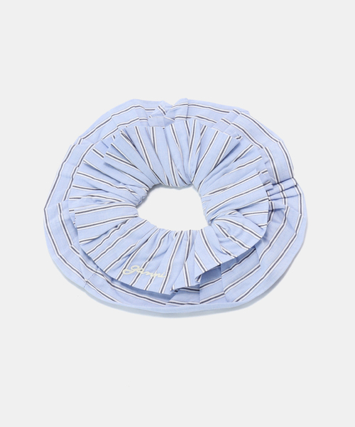 セール】GANNI / ガニーStripe Cotton Scrunchie（シュシュ）｜GANNI