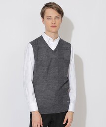 BLACK LABEL CRESTBRIDGE（ブラックレーベル・クレストブリッジ）の「【WEB限定】シャドーチェックニットベスト（ベスト）」