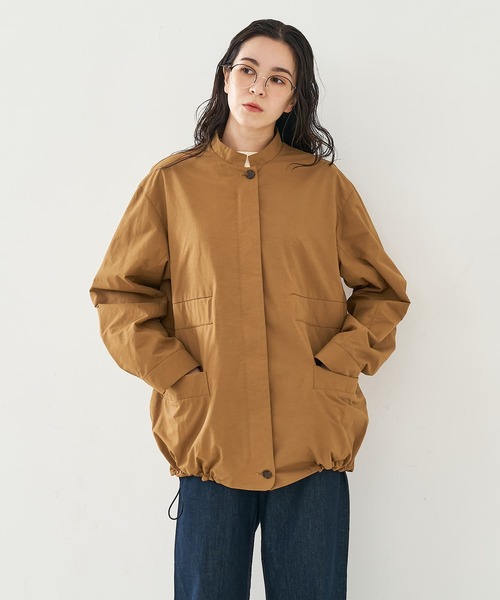 collex（コレックス）の「ギャザージップアップブルゾン（ブルゾン・レディース・ダークベージュ/ブラック・フリー）」の14枚目の写真