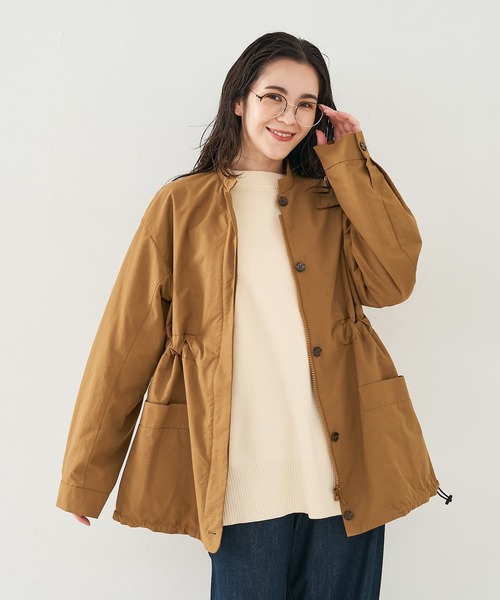 collex（コレックス）の「ギャザージップアップブルゾン（ブルゾン・レディース・ダークベージュ/ブラック・フリー）」の19枚目の写真