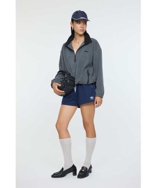 MOUSSY(マウジー)の「UMBRO PIPING トラックショーツ(スウェットパンツ・レディース・マジェンタ/ネイビー・FREE)」の5枚目の写真