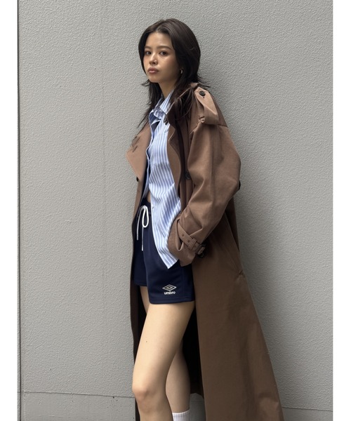 MOUSSY(マウジー)の「UMBRO PIPING トラックショーツ(スウェットパンツ・レディース・マジェンタ/ネイビー・FREE)」の20枚目の写真