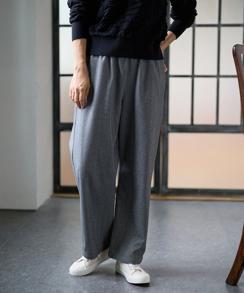 FOUND GOOD（ファウンドグッド）の「ジャガードイージーパンツ（その他パンツ・レディース・グレー系/グリーン系8/アイボリー/ブラック/グレー系8/ブラウン系8・M/S/L）」の13枚目の写真