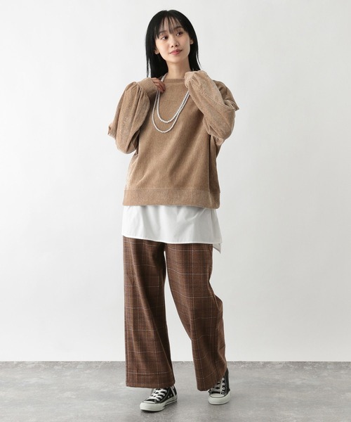 FOUND GOOD（ファウンドグッド）の「ジャガードイージーパンツ（その他パンツ・レディース・グレー系/グリーン系8/アイボリー/ブラック/グレー系8/ブラウン系8・M/S/L）」の17枚目の写真