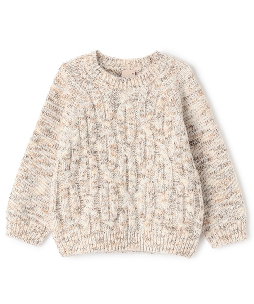 petit main(プティマイン)の「【ウォッシャブル】MIX糸ニット(ニット/セーター・キッズ・ベージュ/ブルー・M/L/S)」の7枚目の写真