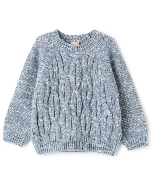 petit main(プティマイン)の「【ウォッシャブル】MIX糸ニット(ニット/セーター・キッズ・ベージュ/ブルー・M/L/S)」の8枚目の写真