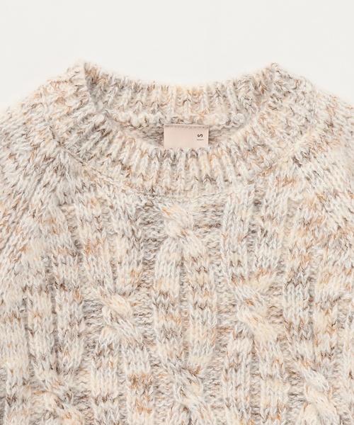 petit main(プティマイン)の「【ウォッシャブル】MIX糸ニット(ニット/セーター・キッズ・ベージュ/ブルー・M/L/S)」の10枚目の写真