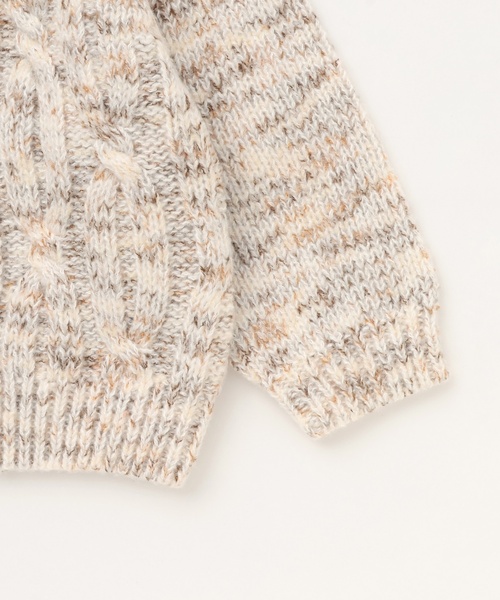 petit main(プティマイン)の「【ウォッシャブル】MIX糸ニット(ニット/セーター・キッズ・ベージュ/ブルー・M/L/S)」の11枚目の写真