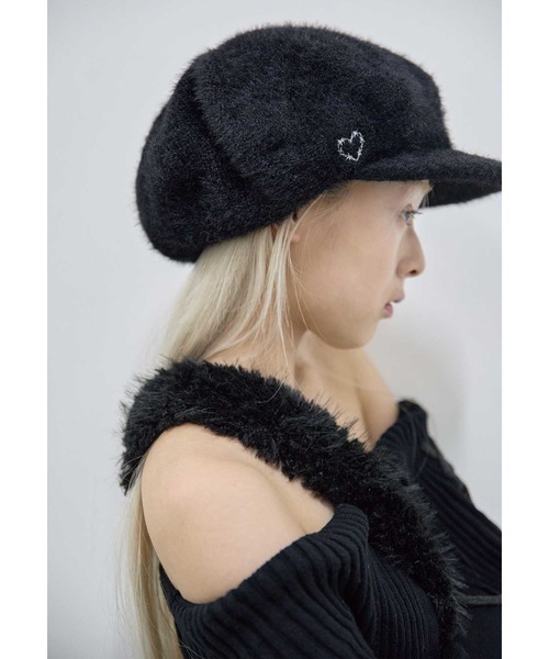 mohair like big casquette / モヘア風BIGキャスケット（キャスケット