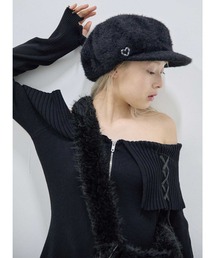 Heart Tattoo（ハートタトゥー）の「mohair like big casquette　/　モヘア風BIGキャスケット（キャスケット）」