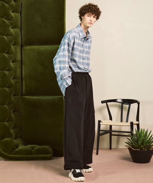 MAISON SPECIAL(メゾンスペシャル)の「《UNISEX》POLATEC Wide Fleece Pants/ポーラテックワイドフリースパンツ【MAISON SPECIAL/メゾンスペシャル】■セットアップ対応■(スウェットパンツ・メンズ・ブラック/チャコールグレー/ブラウン・0/1/2)」の22枚目の写真
