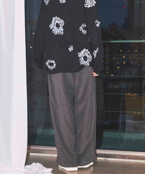 MAISON SPECIAL(メゾンスペシャル)の「《UNISEX》POLATEC Wide Fleece Pants/ポーラテックワイドフリースパンツ【MAISON SPECIAL/メゾンスペシャル】■セットアップ対応■(スウェットパンツ・メンズ・ブラック/チャコールグレー/ブラウン・0/1/2)」の7枚目の写真