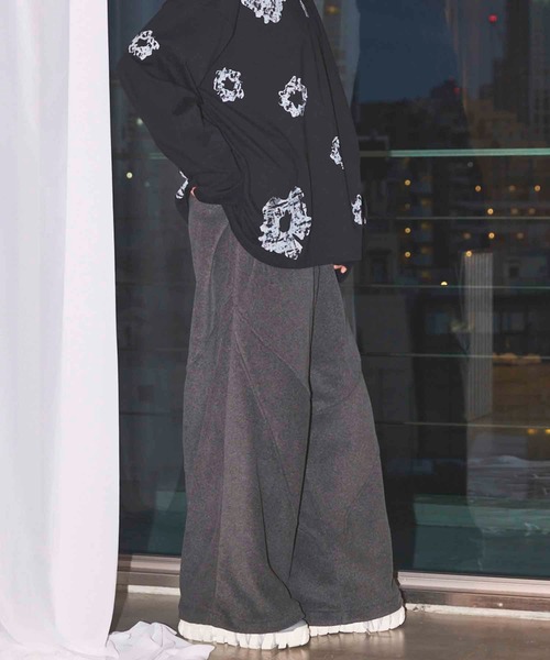 MAISON SPECIAL(メゾンスペシャル)の「《UNISEX》POLATEC Wide Fleece Pants/ポーラテックワイドフリースパンツ【MAISON SPECIAL/メゾンスペシャル】■セットアップ対応■(スウェットパンツ・メンズ・ブラック/チャコールグレー/ブラウン・0/1/2)」の6枚目の写真