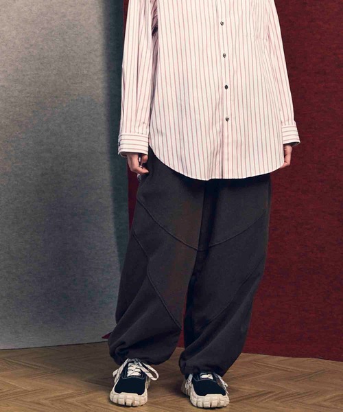 MAISON SPECIAL(メゾンスペシャル)の「《UNISEX》POLATEC Wide Fleece Pants/ポーラテックワイドフリースパンツ【MAISON SPECIAL/メゾンスペシャル】■セットアップ対応■(スウェットパンツ・メンズ・ブラック/チャコールグレー/ブラウン・0/1/2)」の8枚目の写真