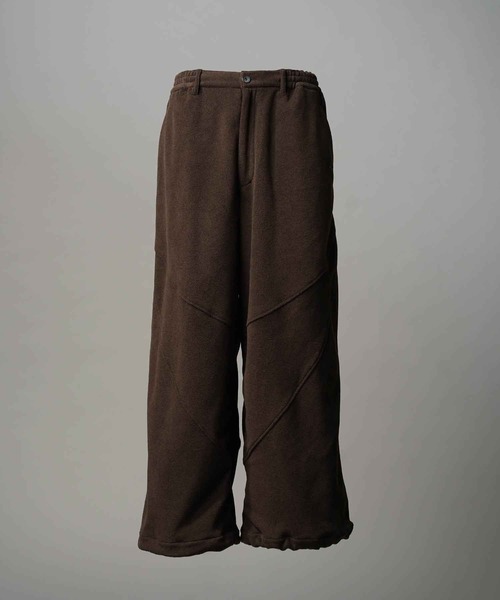 MAISON SPECIAL(メゾンスペシャル)の「《UNISEX》POLATEC Wide Fleece Pants/ポーラテックワイドフリースパンツ【MAISON SPECIAL/メゾンスペシャル】■セットアップ対応■(スウェットパンツ・メンズ・ブラック/チャコールグレー/ブラウン・0/1/2)」の20枚目の写真