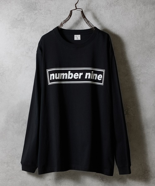 NUMBER (N)INE(ナンバーナイン)の「number nine BOX LINE PRINTED CLASSIC L/S T-SHIRT / ナンバーナイン ボックスライン ロゴプリント クラシック ロンT(Tシャツ/カットソー・メンズ・ブラック/チャコール/ホワイト・M/L/XL)」の21枚目の写真