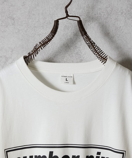 number nine BOX LINE PRINTED CLASSIC L/S T-SHIRT / ナンバーナイン
