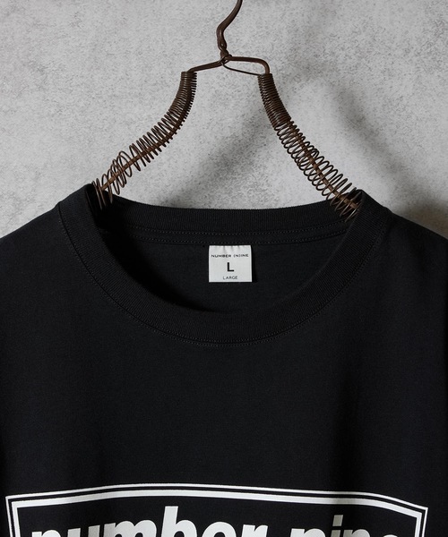 ナンバーナイン　カプセルライト　ブラック T-SHIRT L/S CLASSIC PRINTED LINE BOX nine セール】number その他