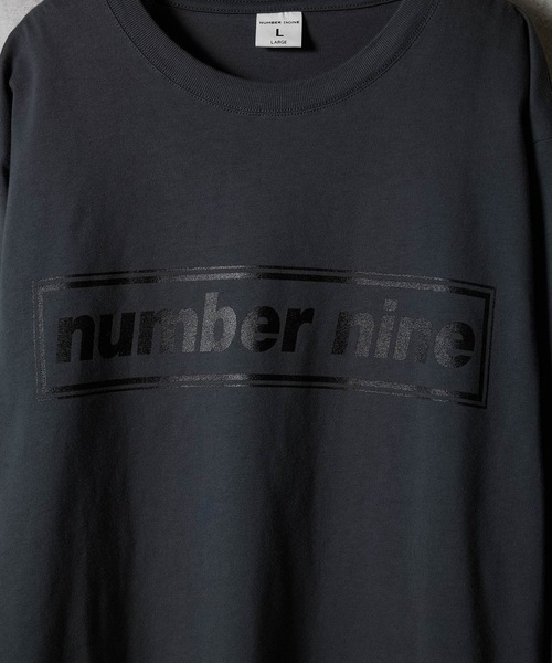 セール】number nine BOX LINE PRINTED CLASSIC L/S T-SHIRT