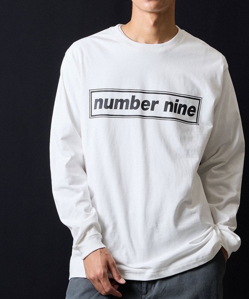 セール】number nine BOX LINE PRINTED CLASSIC L/S T-SHIRT