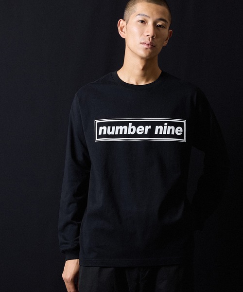 セール】number nine BOX LINE PRINTED CLASSIC L/S T-SHIRT