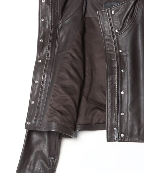 ALLSAINTS(オールセインツ)の「ALLSAINTS RYDER JACKET(ライダースジャケット・レディース・ダークブラウン・MEDIUM/SMALL/X-SMALL)」の8枚目の写真