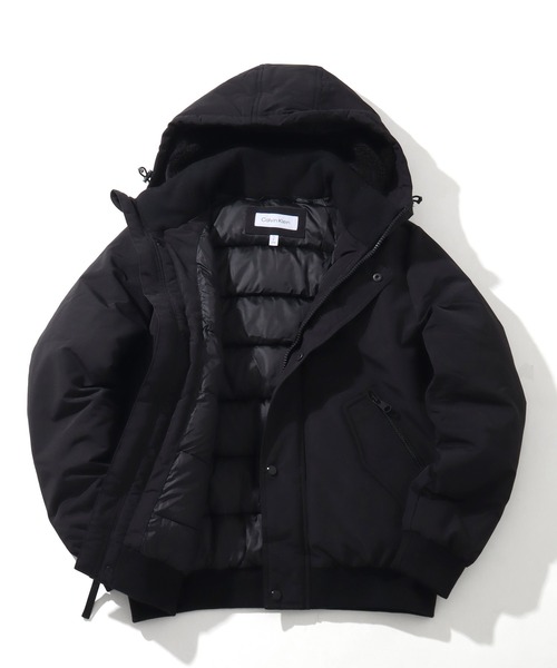 Calvin Klein（カルバン・クライン）の「【Calvin Klein/カルバンクライン】ARCTIC FAILLE BOMBER/アークティックフェイルボンバー（ダウンジャケット/コート・メンズ・ブラック/スミクロ・XL/S/M/L）」の19枚目の写真
