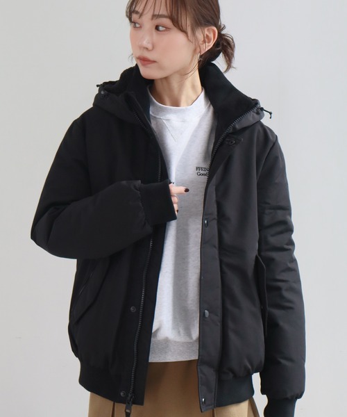 Calvin Klein（カルバン・クライン）の「【Calvin Klein/カルバンクライン】ARCTIC FAILLE BOMBER/アークティックフェイルボンバー（ダウンジャケット/コート・メンズ・ブラック/スミクロ・XL/S/M/L）」の5枚目の写真