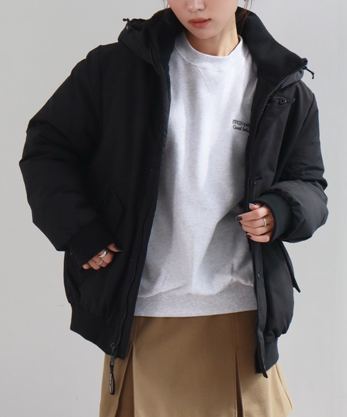Calvin Klein（カルバン・クライン）の「【Calvin Klein/カルバンクライン】ARCTIC FAILLE BOMBER/アークティックフェイルボンバー（ダウンジャケット/コート・メンズ・ブラック/スミクロ・XL/S/M/L）」の3枚目の写真