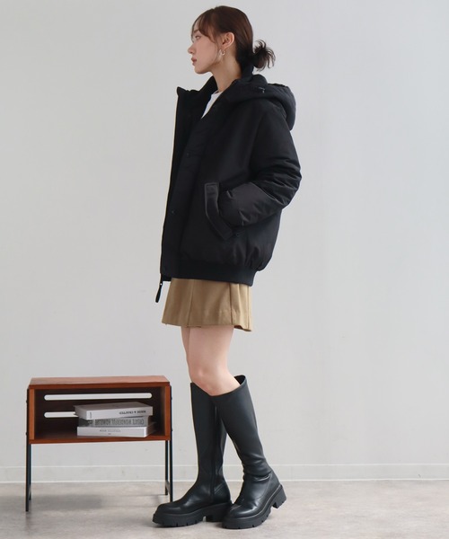 Calvin Klein（カルバン・クライン）の「【Calvin Klein/カルバンクライン】ARCTIC FAILLE BOMBER/アークティックフェイルボンバー（ダウンジャケット/コート・メンズ・ブラック/スミクロ・XL/S/M/L）」の9枚目の写真