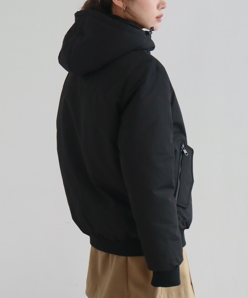 Calvin Klein（カルバン・クライン）の「【Calvin Klein/カルバンクライン】ARCTIC FAILLE BOMBER/アークティックフェイルボンバー（ダウンジャケット/コート・メンズ・ブラック/スミクロ・XL/S/M/L）」の13枚目の写真