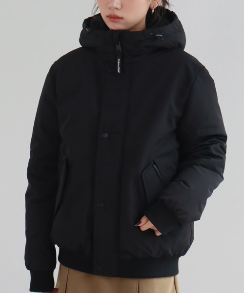 Calvin Klein（カルバン・クライン）の「【Calvin Klein/カルバンクライン】ARCTIC FAILLE BOMBER/アークティックフェイルボンバー（ダウンジャケット/コート・メンズ・ブラック/スミクロ・XL/S/M/L）」の15枚目の写真