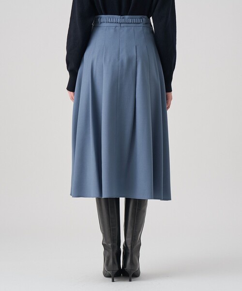 ウールジョーゼットビットベルトスカート（スカート）｜ANAYI（アナイ