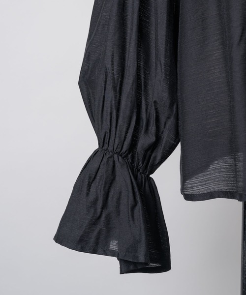 yae(ヤエ)の「Sheer ruffle frill blouse / シアーラッフルフリルブラウス(シャツ/ブラウス・レディース・ブラック/ライトブルー/イエロー・FREE)」の17枚目の写真