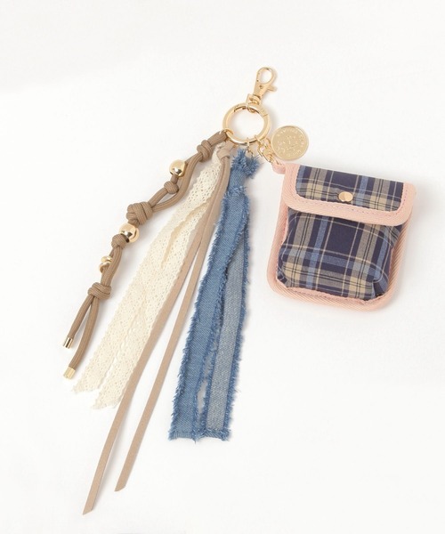 niko and...（ニコアンド）の「【NASU FARM VILLAGE】ポーチチャーム（ネックレス・レディース・ダークブラウン/ライトブルー/ピンク・0）」の10枚目の写真