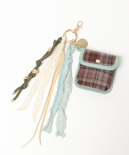 niko and...（ニコアンド）の「【NASU FARM VILLAGE】ポーチチャーム（ネックレス・レディース・ダークブラウン/ライトブルー/ピンク・0）」の9枚目の写真