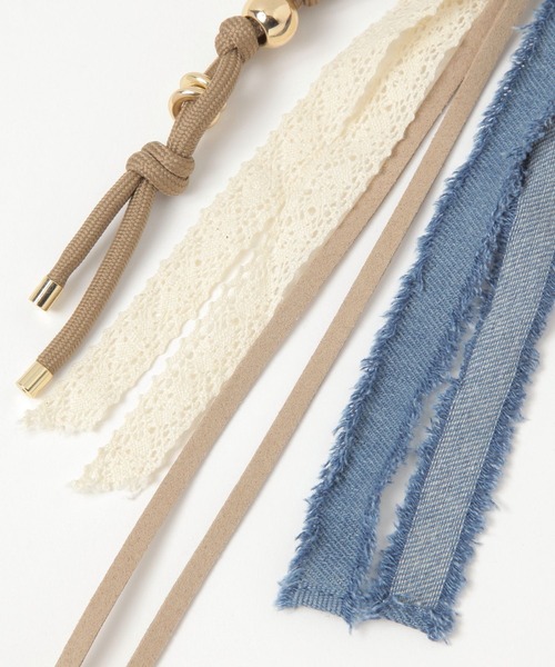 niko and...（ニコアンド）の「【NASU FARM VILLAGE】ポーチチャーム（ネックレス・レディース・ダークブラウン/ライトブルー/ピンク・0）」の16枚目の写真