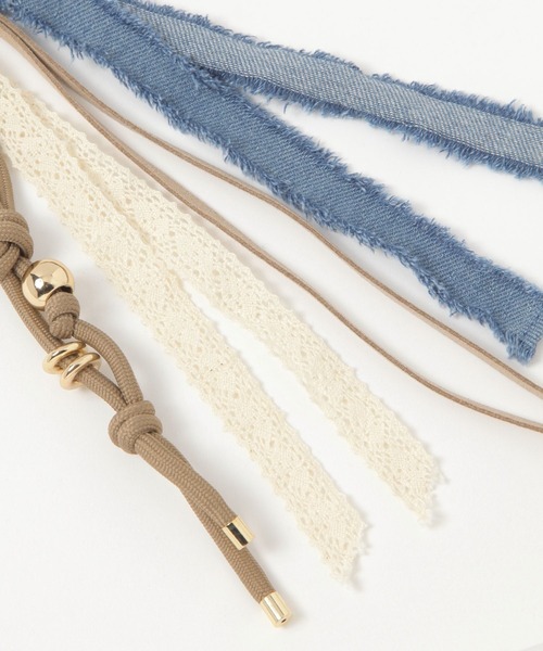 niko and...（ニコアンド）の「【NASU FARM VILLAGE】ポーチチャーム（ネックレス・レディース・ダークブラウン/ライトブルー/ピンク・0）」の18枚目の写真