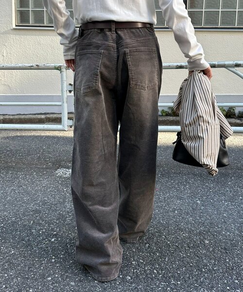 DISCOAT（ディスコート）の「【ユニセックス】コールオーバーダイワイドパンツ（その他パンツ・レディース・ブラウン/グレー・MEDIUM/LARGE）」の6枚目の写真