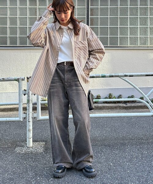 DISCOAT（ディスコート）の「【ユニセックス】コールオーバーダイワイドパンツ（その他パンツ・レディース・ブラウン/グレー・MEDIUM/LARGE）」の7枚目の写真